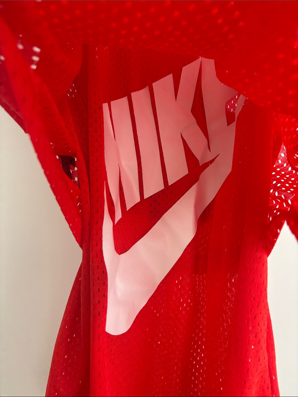 Nike Red Mesh Racerback Tank Top - Picture 3 of 4